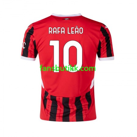 Fotballdrakt AC Milan RAFA LEAO 10 Hjemmetrøye 2024-2025 Kortermet